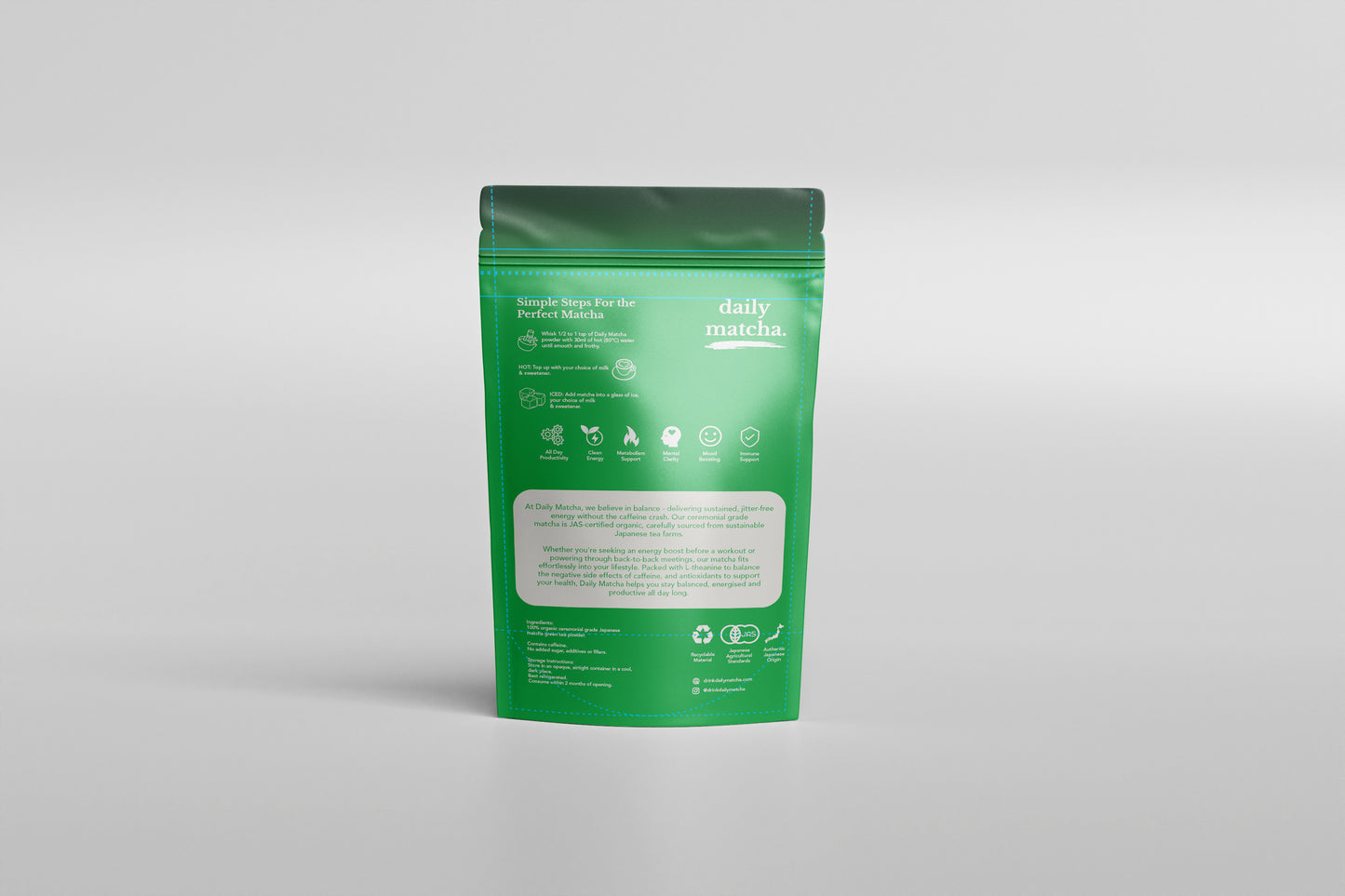 Daily Matcha Premium Organic Matcha 30g